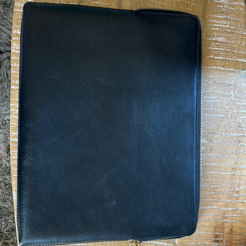 Madewell leather laptop or tablet case